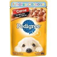 Ração Úmida Pedigree Sachê Carne ao Molho para Cães Filhotes 100 g cachorro