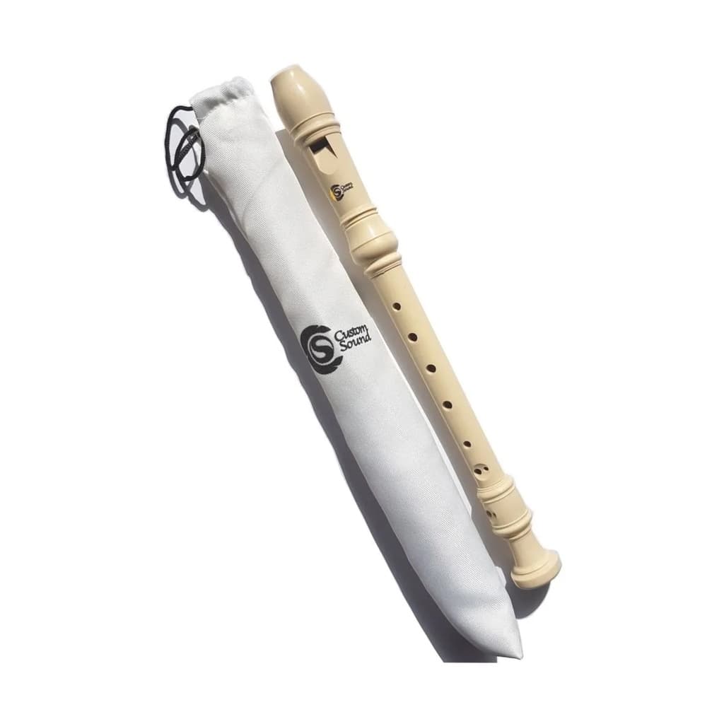 Flauta Doce Núcleo Custom Sound Germânica Creme CFL1