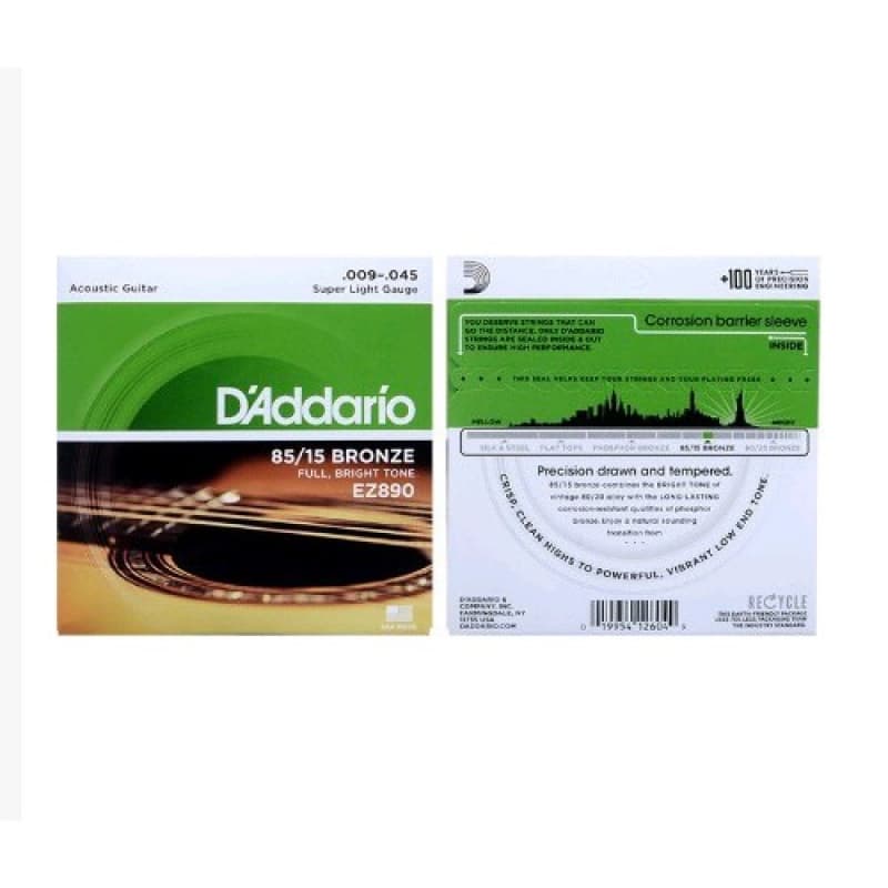Daddario Ez890 Ez900 Ez910 Ez920 100 % Original Balada Bronze Cordas De Guitarra Música Instrumentos Musicais Tali Acess