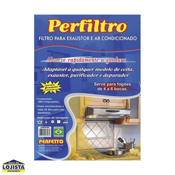 Filtro Para Exaustor Coifa Purificador 79 X 59 Cm Universal _perfiltro