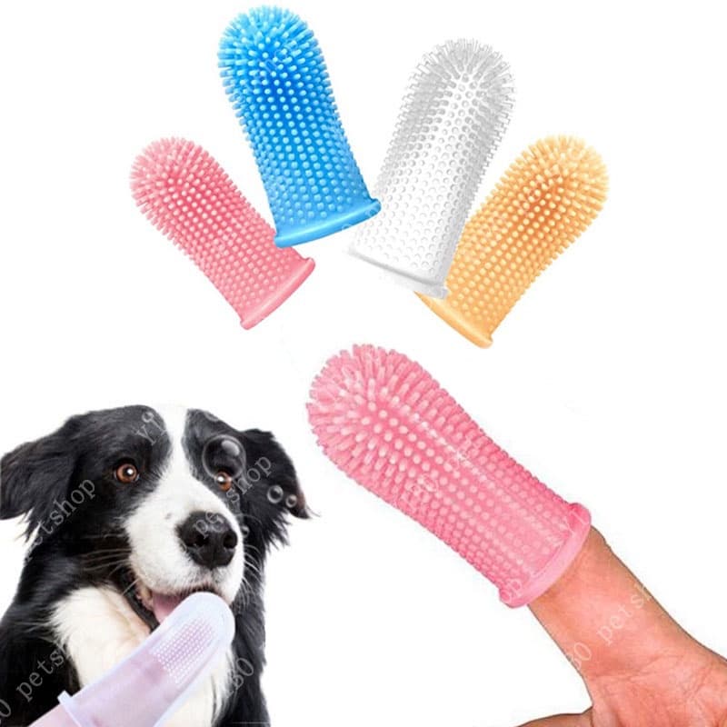 360 graus limpo Escova de dente flexível para cachorro e gato,1 unidade.