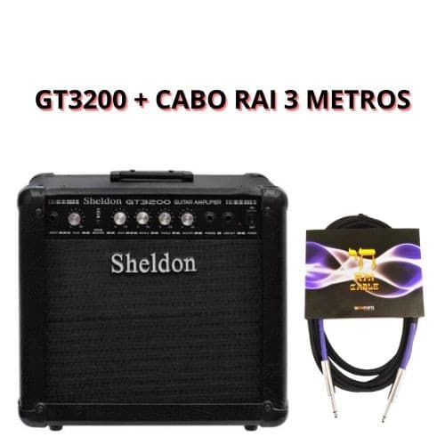 Amplificador  Sheldon GT3200 40W para Guitarra + Cabo Rai