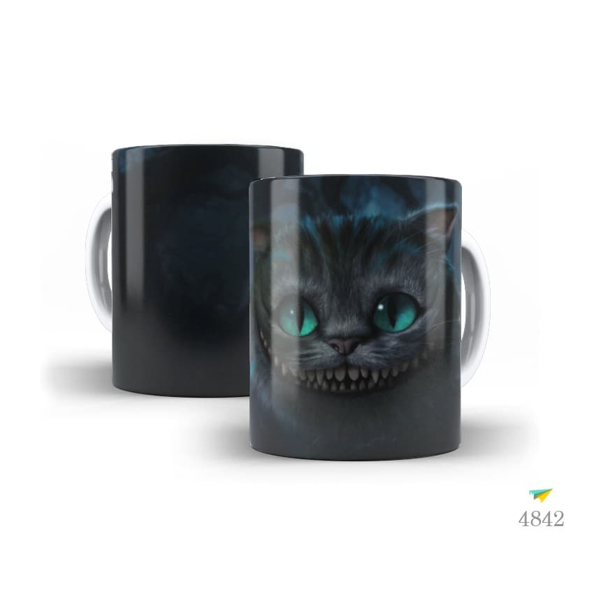 Caneca Personalizada Gato da Alice no Pais das Maravilhas