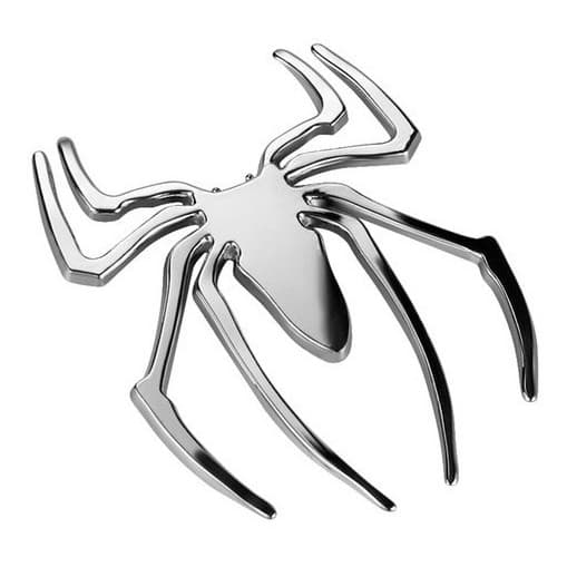 Emblema Spider Aranha Metal Adesivo 3d Tuning Carro Moto Bicicleta Top