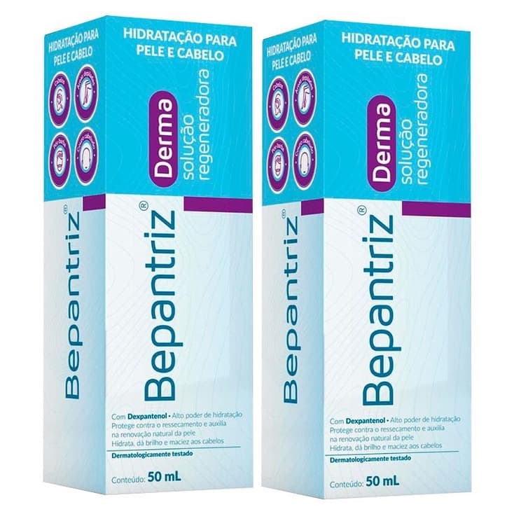 Kit com 2 - Bepantriz Derma solução regeneradora Cimed 50ml 0 Autentic0