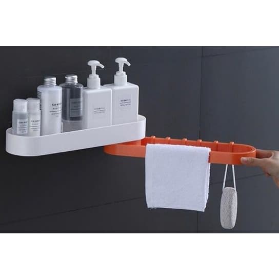 Suporte Plastico Prateleira Banheiro Shampoo