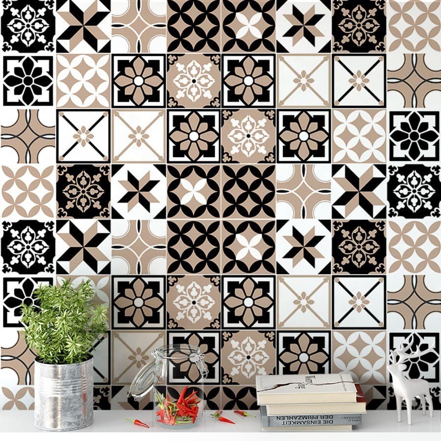 Papel De Parede Para Cozinha Azulejo Português Lavável 2,00 mts