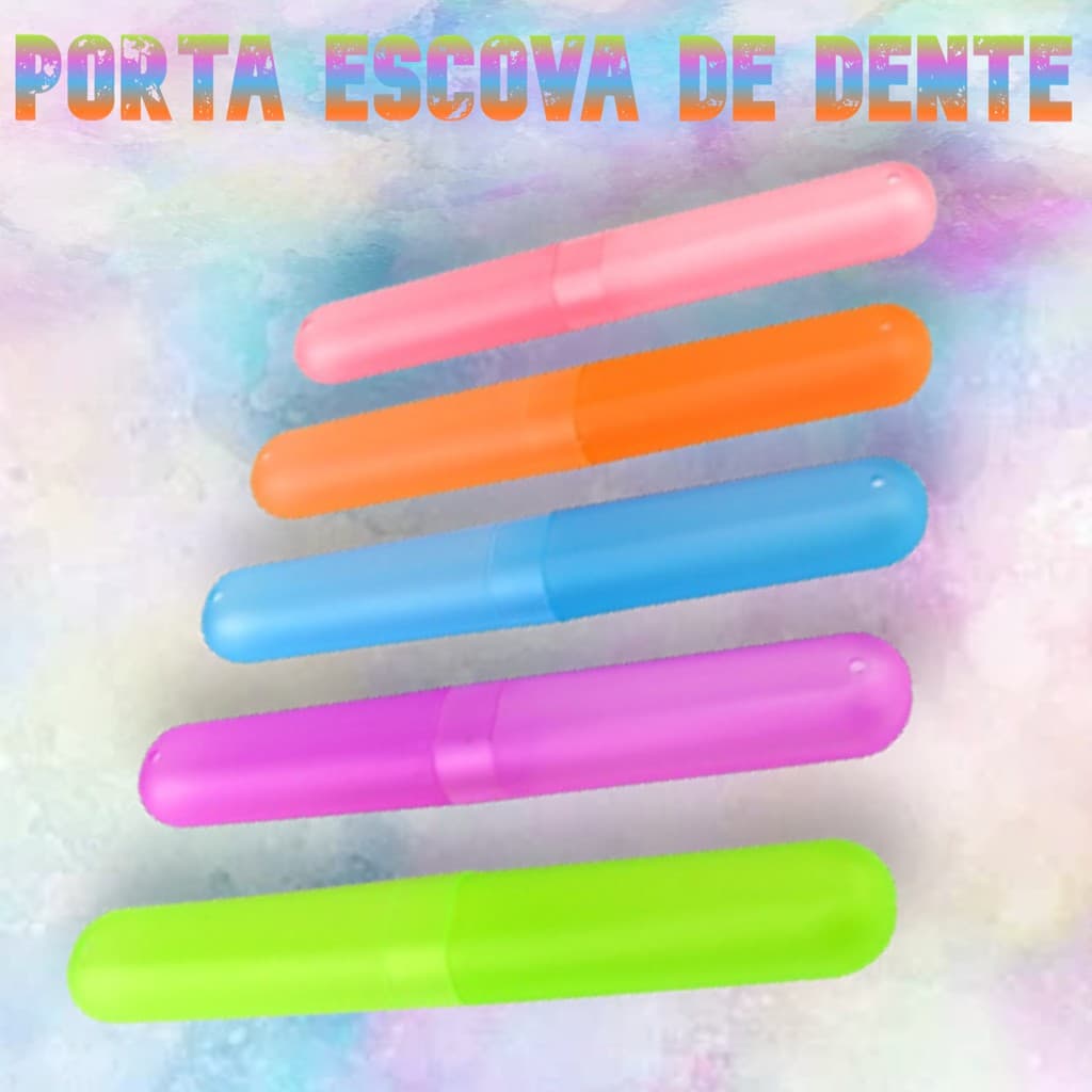 Porta Escova De Dentes/ Escova De Dentes/ Capa Protetora Colorida/ Recipiente Caixa De Proteção P/ Viagem