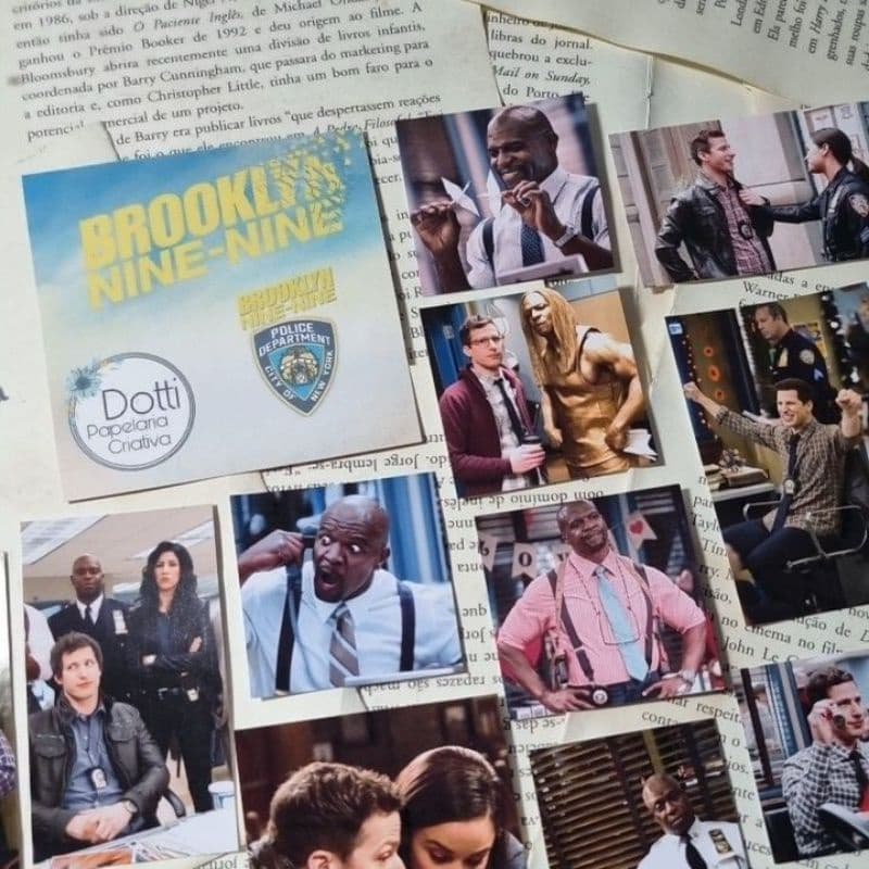 Adesivos da Série Brooklyn 99 nine-nine para Scrapbook, Journal, Cadernos