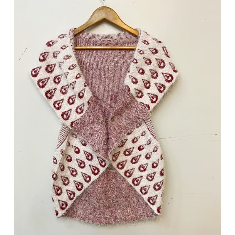 Blusa De Frio Colete De Pelinho Vem Com Alfinete Estampado Quente Pra Inverno