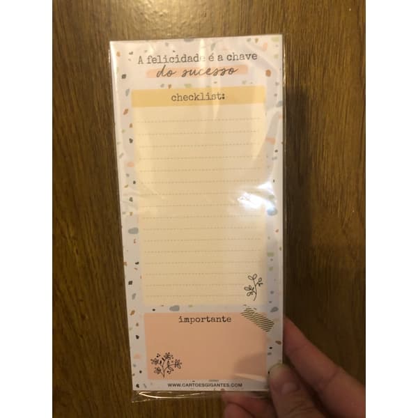 Bloco Note Pad Magnético - Cartões Gigantes