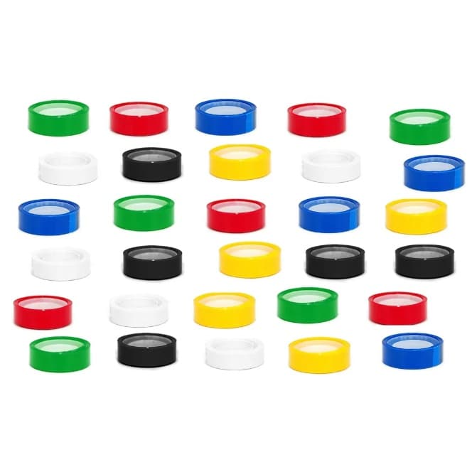 Fita Adesiva Pp Colorida 12X10m. Eurocel Vermelho Verde Azul Branco Preto lápis de cor lapiseira caneta coloridas caneta