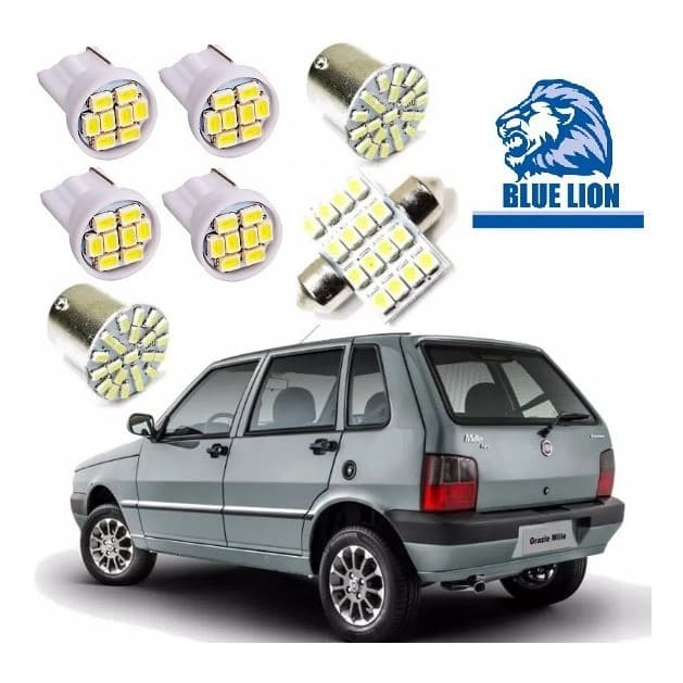 Kit Lampadas Led Fiat Uno Mille Fire Way Alta Qualidade
