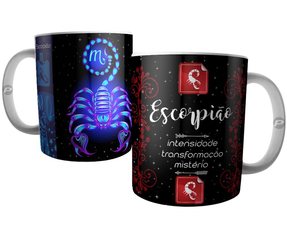 Caneca Escorpião - Signo do Zodíaco