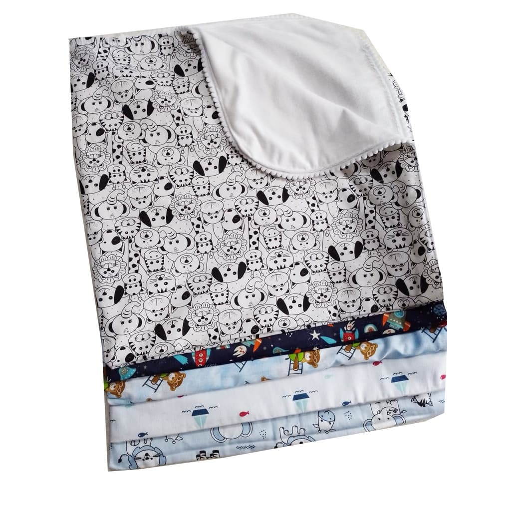 Manta cobertor para bebê macia e estampada