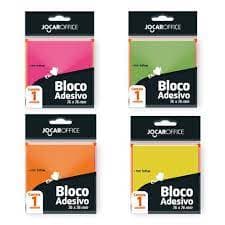 Bloco Adesivo c/ 100 folhas 76x76 mm JOCAR OFFICE