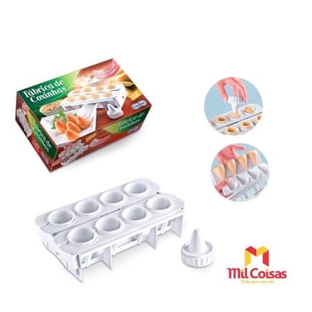 Formas Fábrica Coxinhas Salgado Modelador Faz 8 Coxinhas