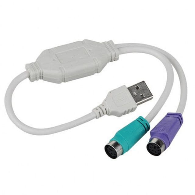 Cabo Adaptador Conversor Usb para 2 Portas Ps2 Para Teclado E Mouse