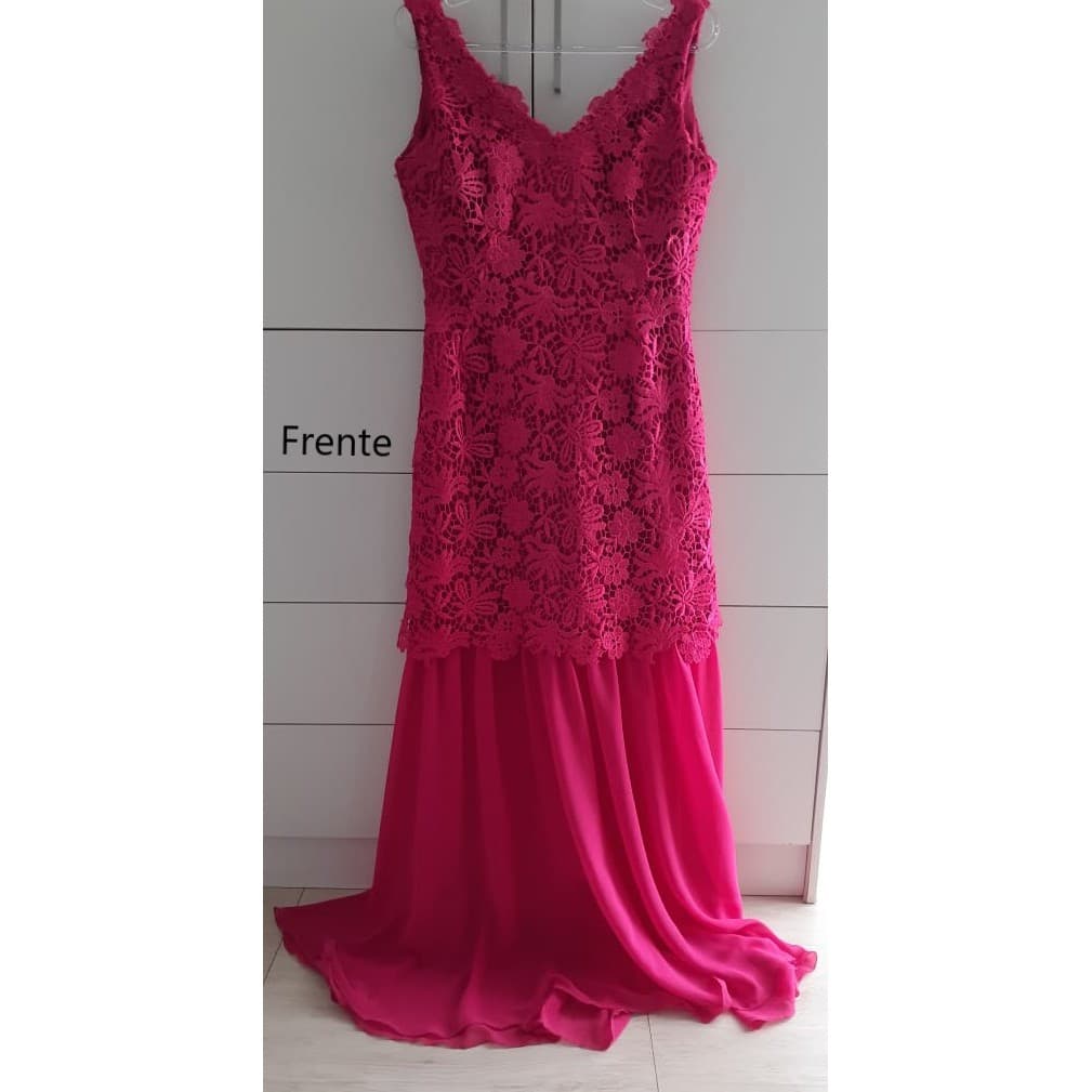 Vestido Festa Formatura Casamento - Pink - Longo - Tamanho M