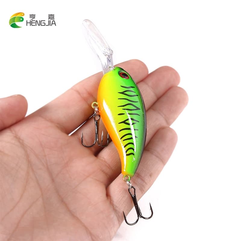 HENGJIA 1 Pc Isca De Pesca Flutuante Dura Artificial 10cm/14g Crankbait Swing Fishing Three Hook Tackle , Adequado Para