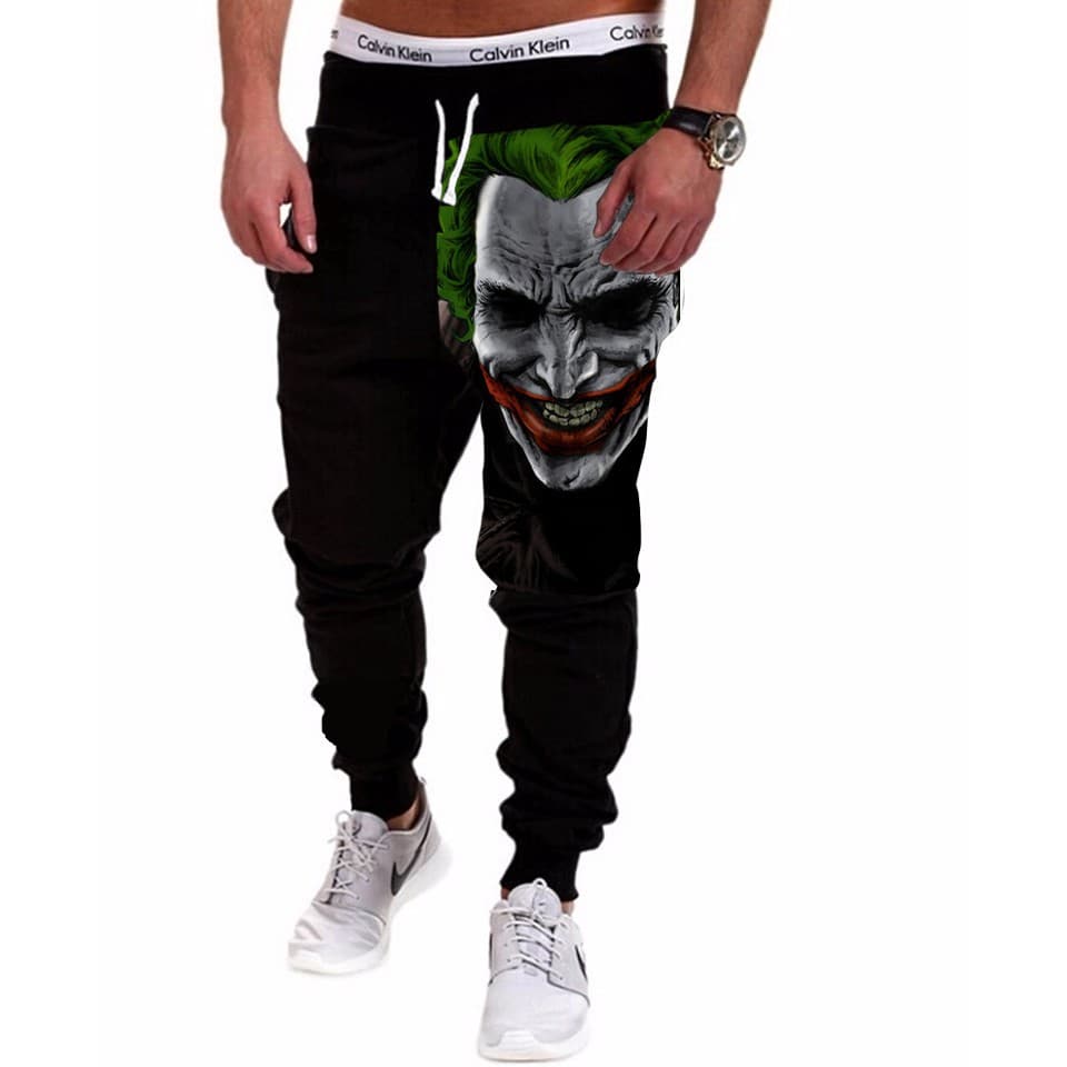 Calça Masculina de Moletom Estampada por Sublimação Coringa Rosto A164