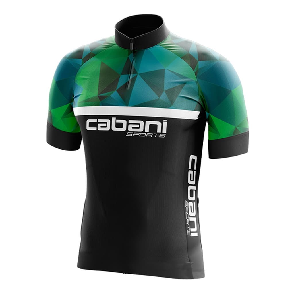 Camisa de ciclismo Masculino Full verde Cabani Sports