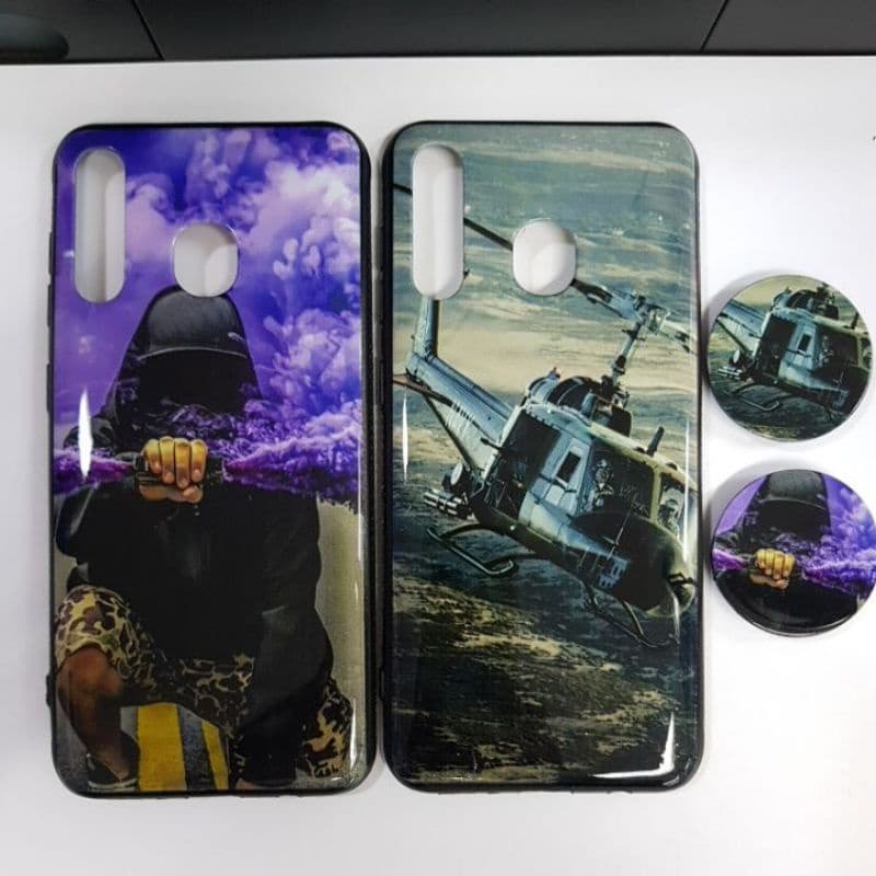 capa de celular para samsung A20/A30 acompanha 1suporte de mão