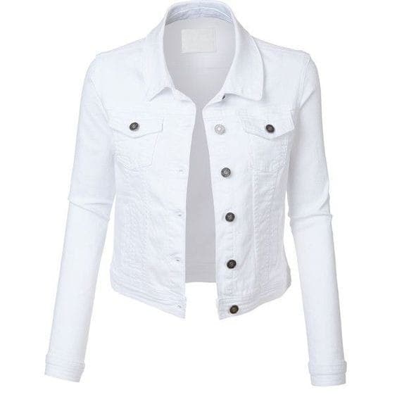 Jaqueta Jeans Sarja Inverno Moda Feminina