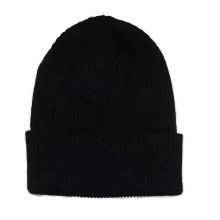 Touca Gorro De Frio Inverno Preto Modelo Clássico Unissex
