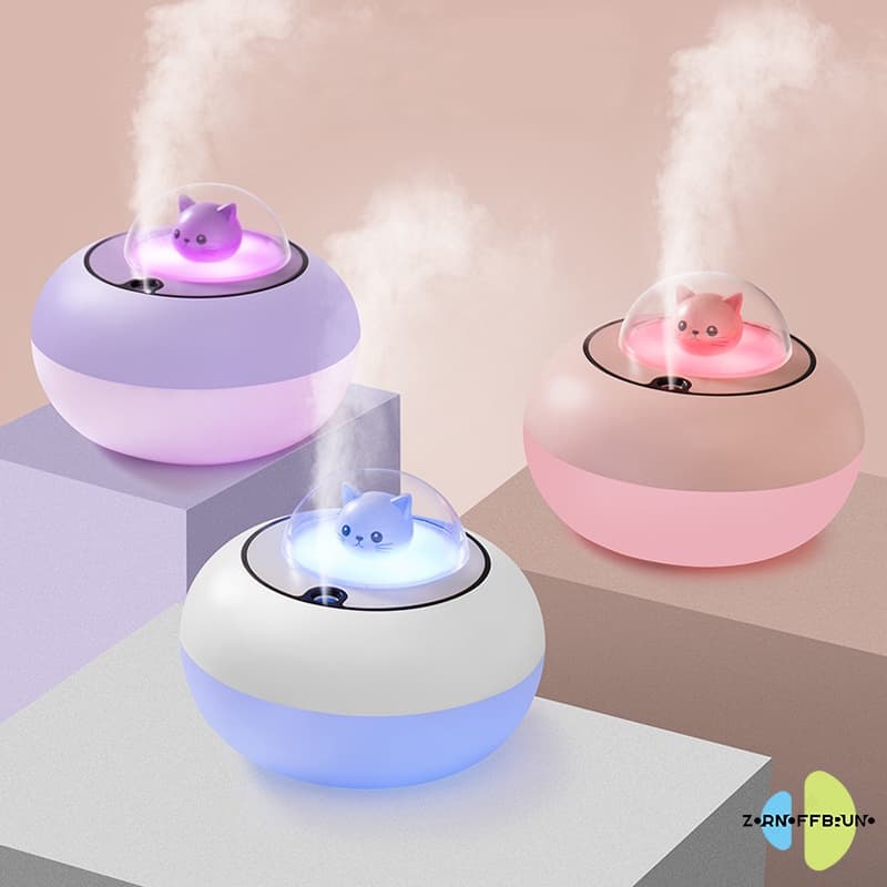 Umidificador de ar e purificador de ar aromático projetado por UFO cat