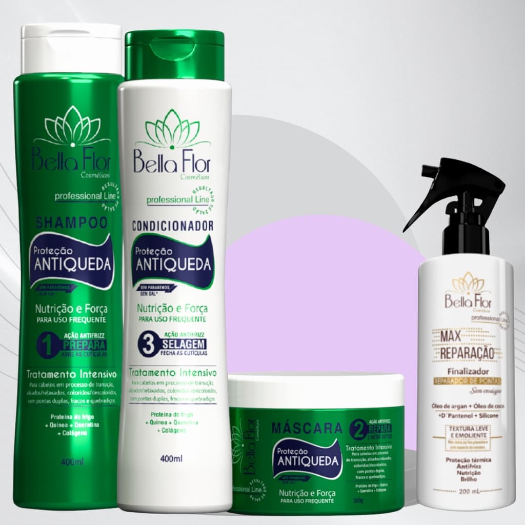 Kit Capilar Antiquada e Max Reparação 4 Produtos Profissionais
