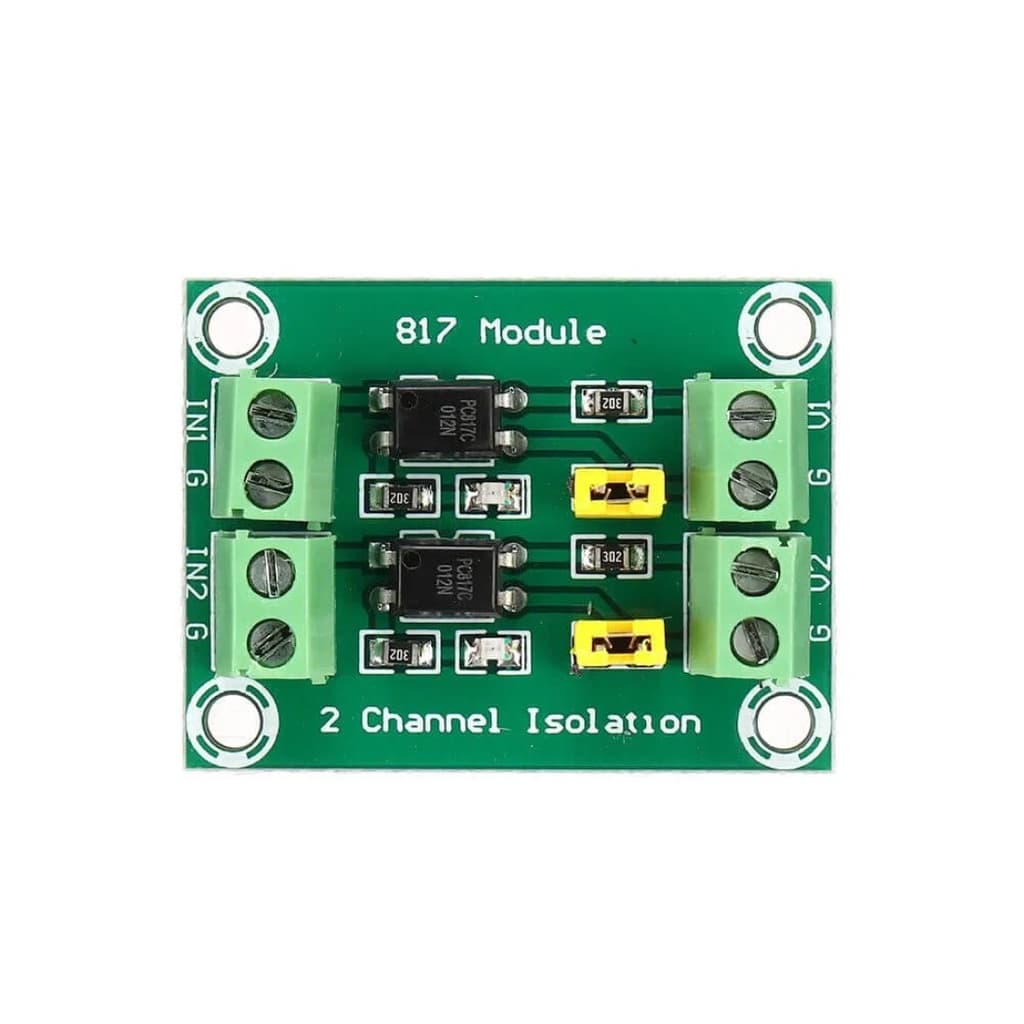MODULO ARDUINO OPTOACOPLADOR CONVERSOR DE VOLTAGEM 2 CANAIS - PC817