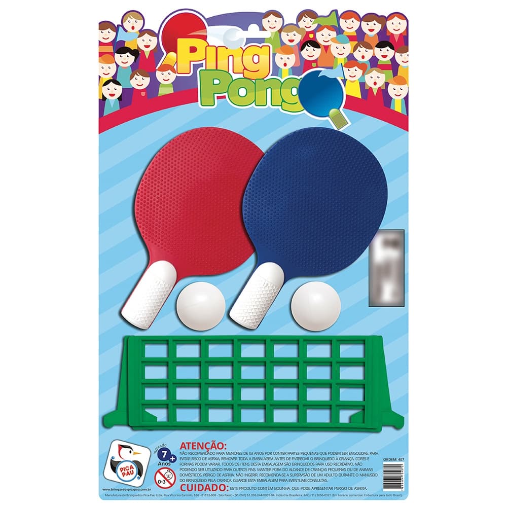 Tênis De Mesa Ping Pong Conjunto Brinquedos Pica Pau