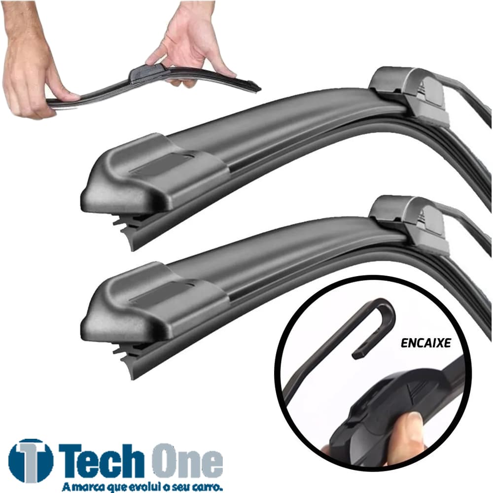 Par Palhetas Silicone Automotiva limpador Parabrisa 26 / 16
