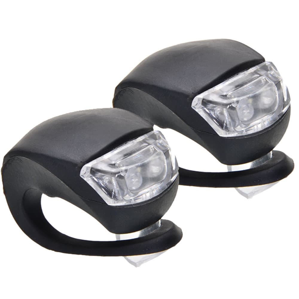 Sinalizador Bike Lanterna Traseira Dianteira LED Duplo 2 Unidades