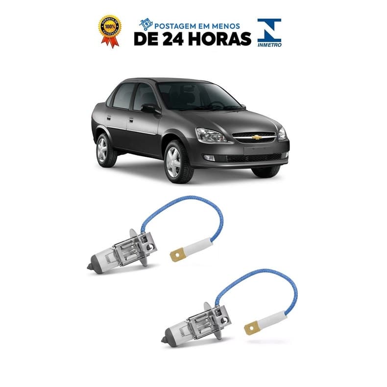 Par Lampada Farol de Milha Corsa Classic 2010 2011 2012 2013 2014 2015 2016 H3