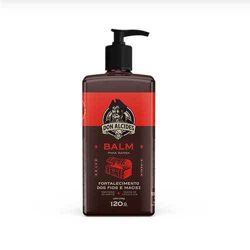 Balm Para Barba Hidratante 120 Ml Don Alcides Barba Negra