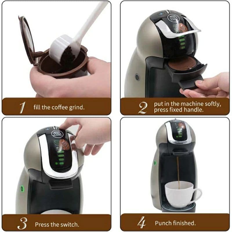Cápsulas recarregáveis para  dolce gusto cápsulas de café filtro reutilizável com alta qualidade