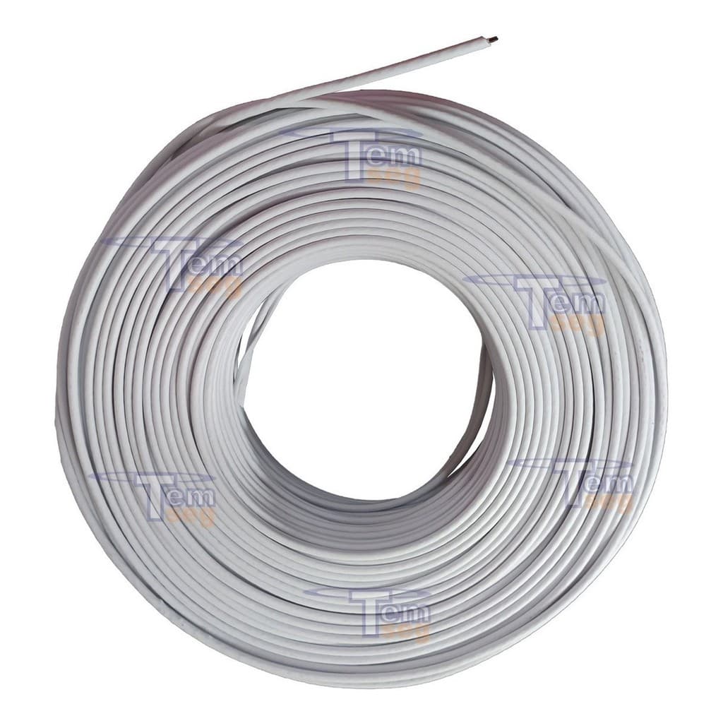 Cabo Coaxial Flex 4,0mm 80% Bipolar Externo 100mt Para Cftv