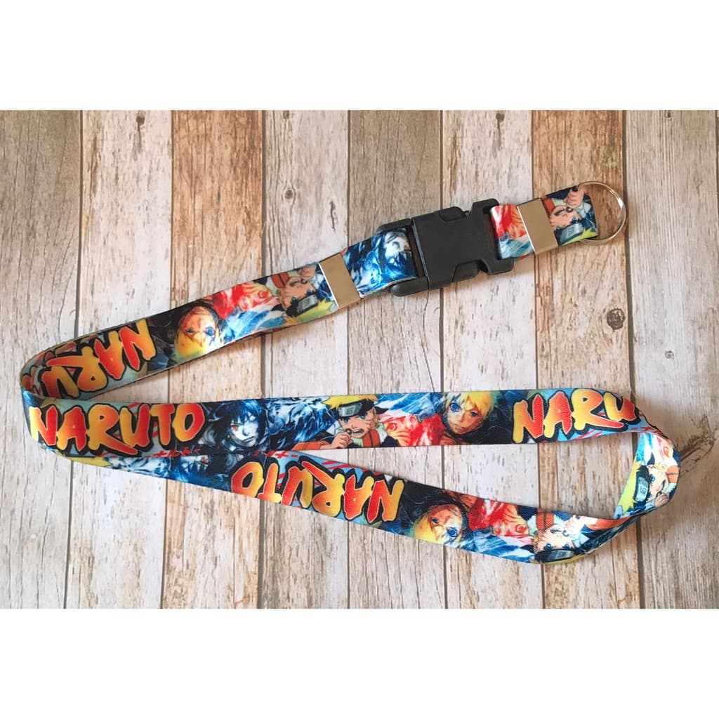 Cordão NARUTO para pescoço chaveiro Tirante com engate rápido para moto, chaveiro, chupeta caneca moto ou crachá