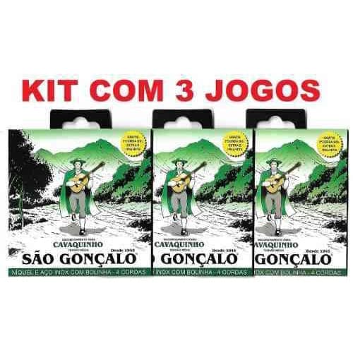 Encordoamento São Gonçalo Para Cavaquinho 3 Jogos