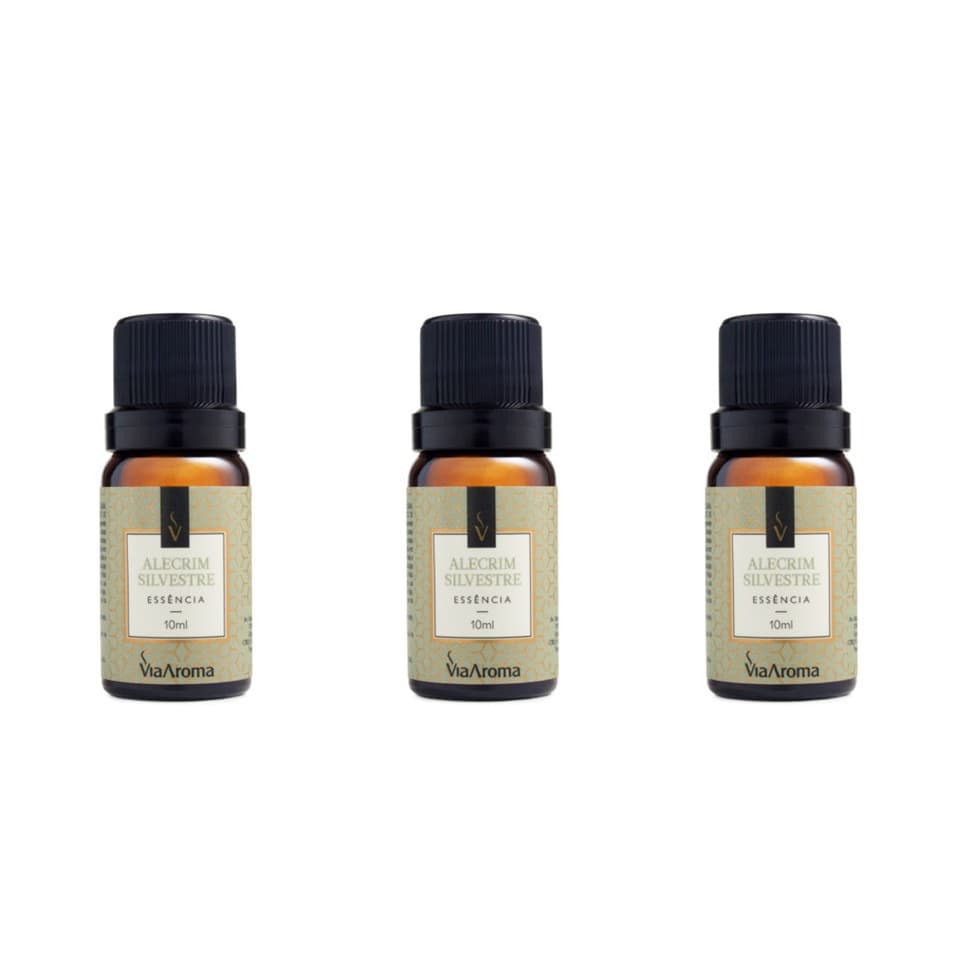 3 un Essências Alecrim Silvestre - 10Ml Via Aroma