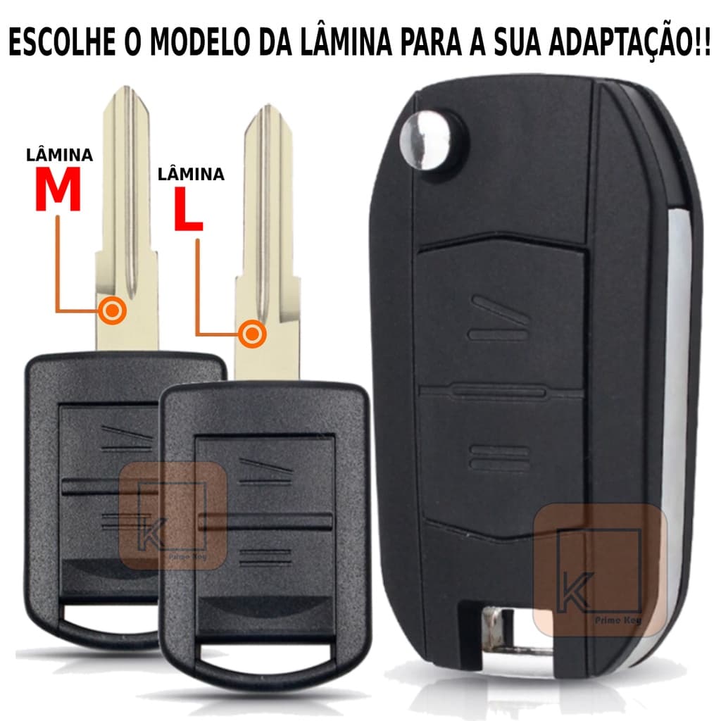 have Canivete GM Meriva 2009 a 2013 Corsa até 2004 2 Botões Carcaça Adaptação