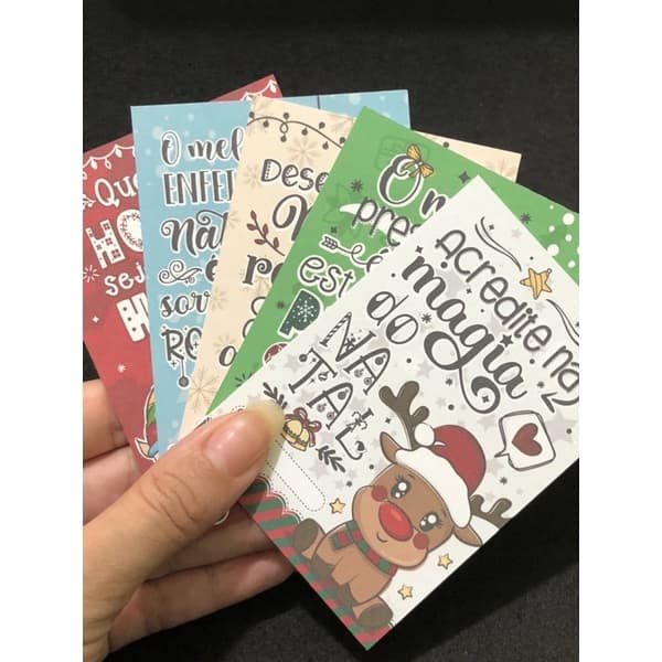 Cartão de Natal Personalizado – Agradecimento e Boas Festas para Cliente - Card Tag