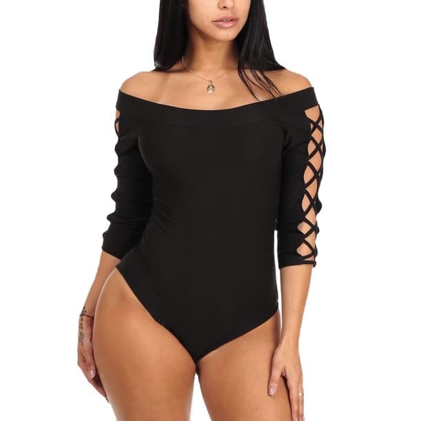 Body Feminino Ciganinha Manga 7/8 De Malha Bori Moda Gringa Blusa Feminina Collant Em Viscolycra Premium