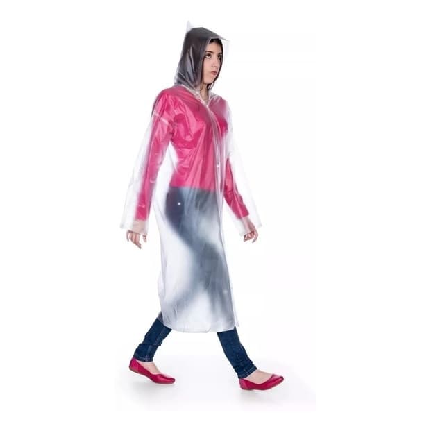 Capas De Chuva Laminada Pvc Transparente Nikokit