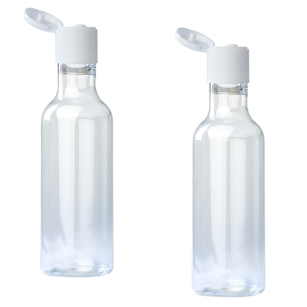 50 Mini Frasquinhos Plástico Pet 50ml Tampa Fliptop - Bisnaga