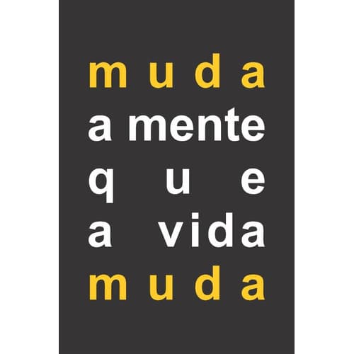 Imã Plaquinha Geladeira Frase Muda Mente Cozinha Decoração