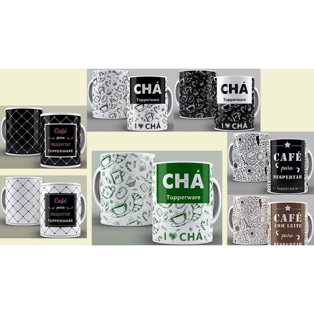 CANECA DE PORCELANA BRANCA TUPWERE