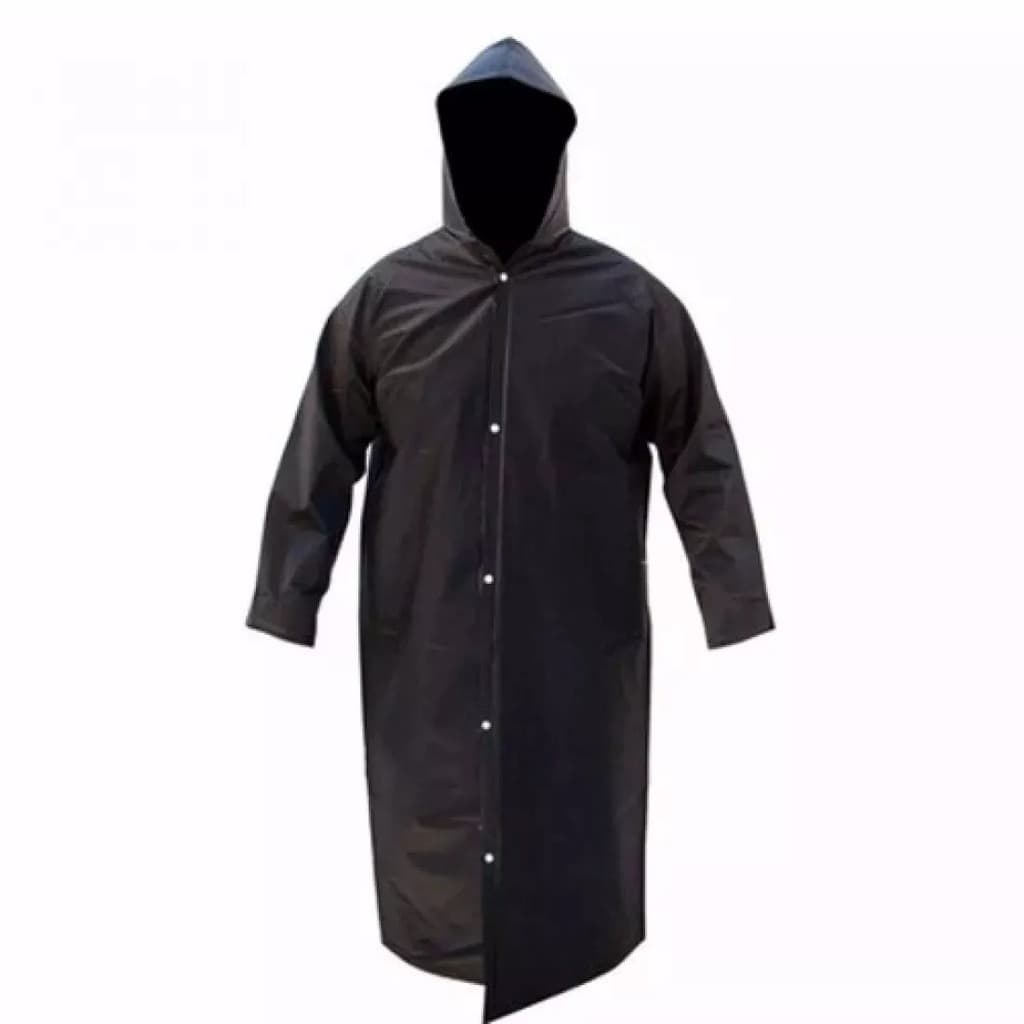 Kit 2 Capa De Chuva Pvc Forrada Preta Exg